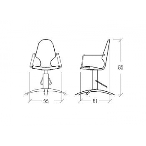 Кресло парикмахерское "MYA"