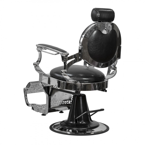 Кресло мужское барбер "Ричард" хромированный каркас